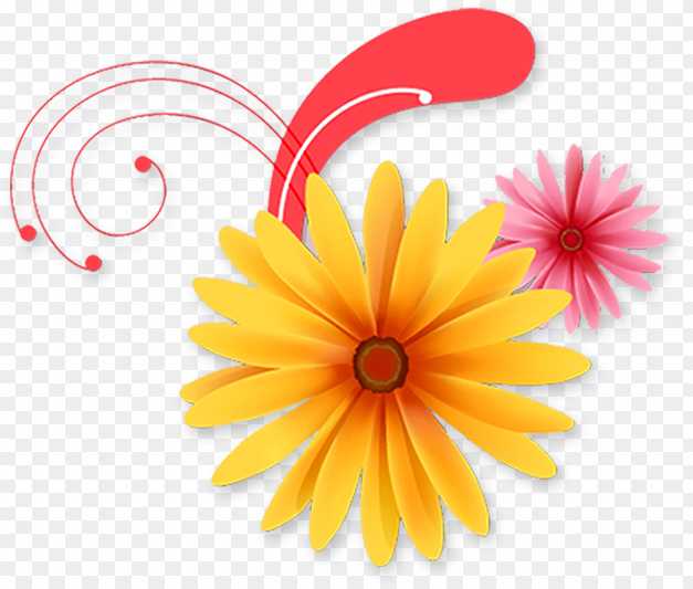 Banner editing flower png