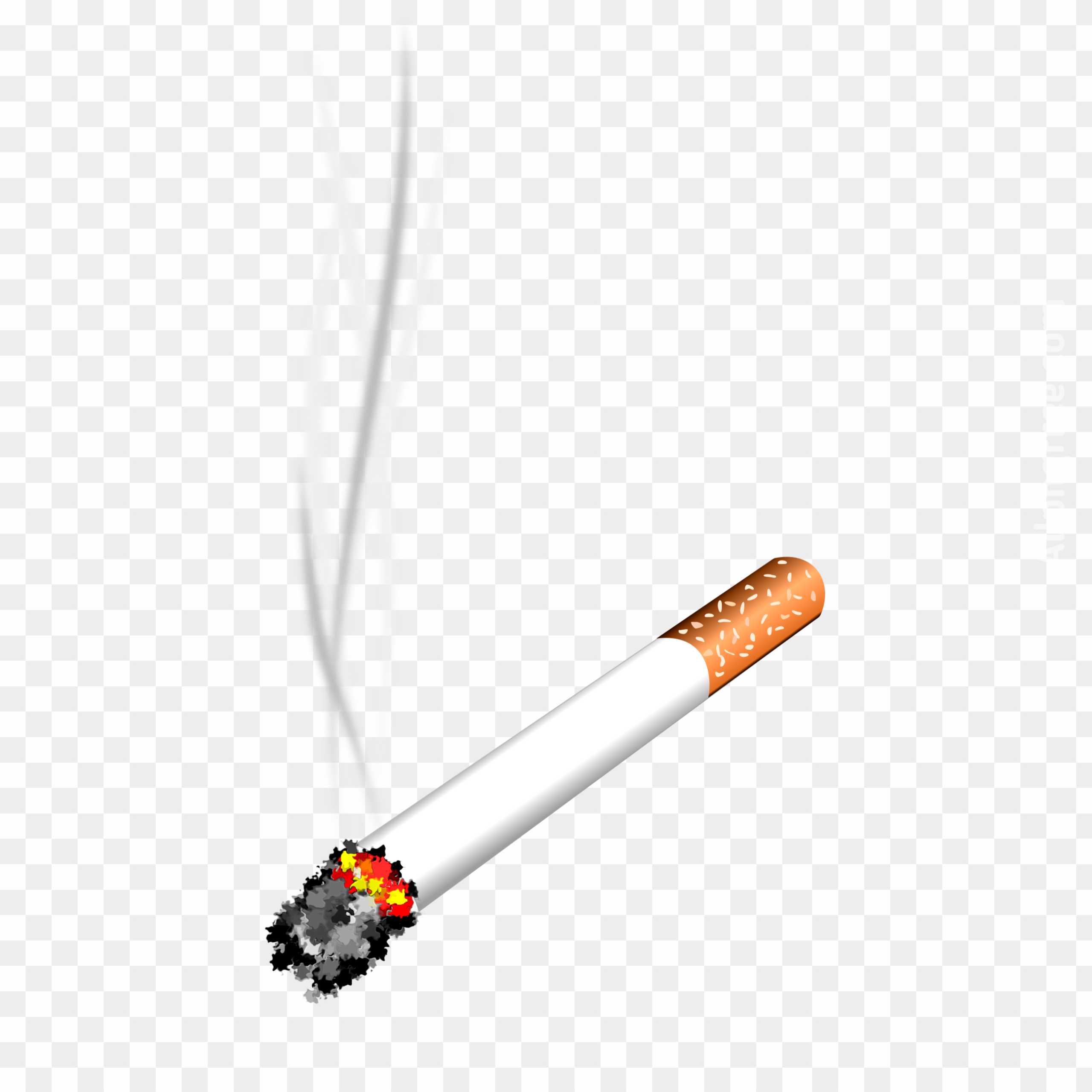 Cigarette with smok PNG images