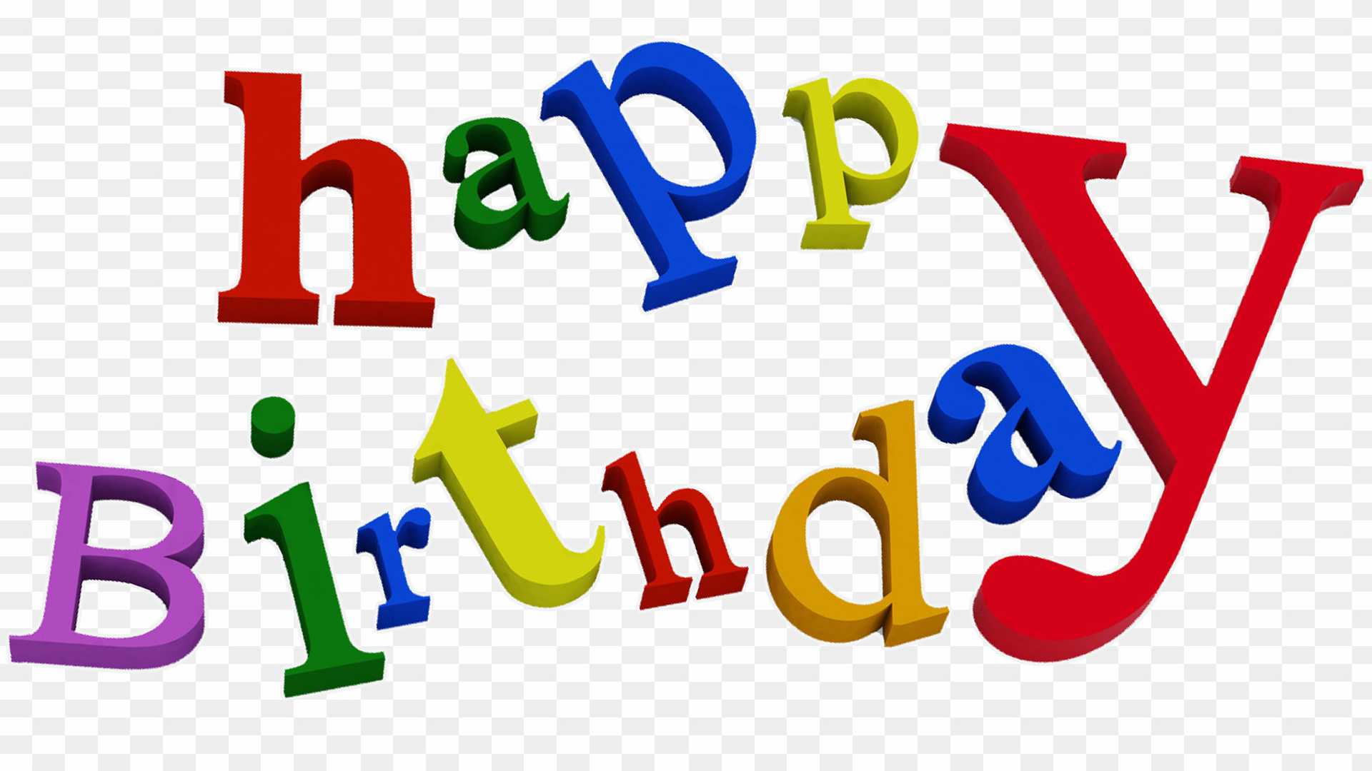 Happy Birthday stylish font text PNG images download