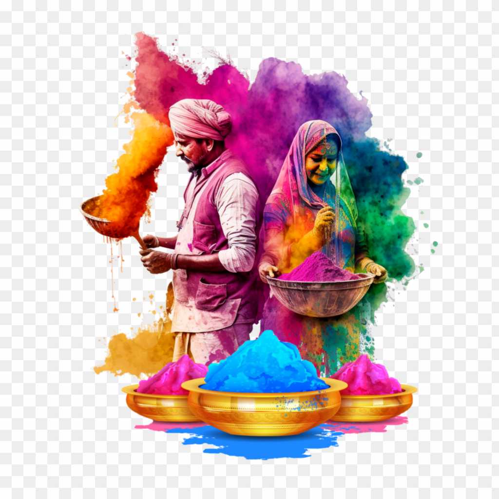 Happy Holi PNG image download 