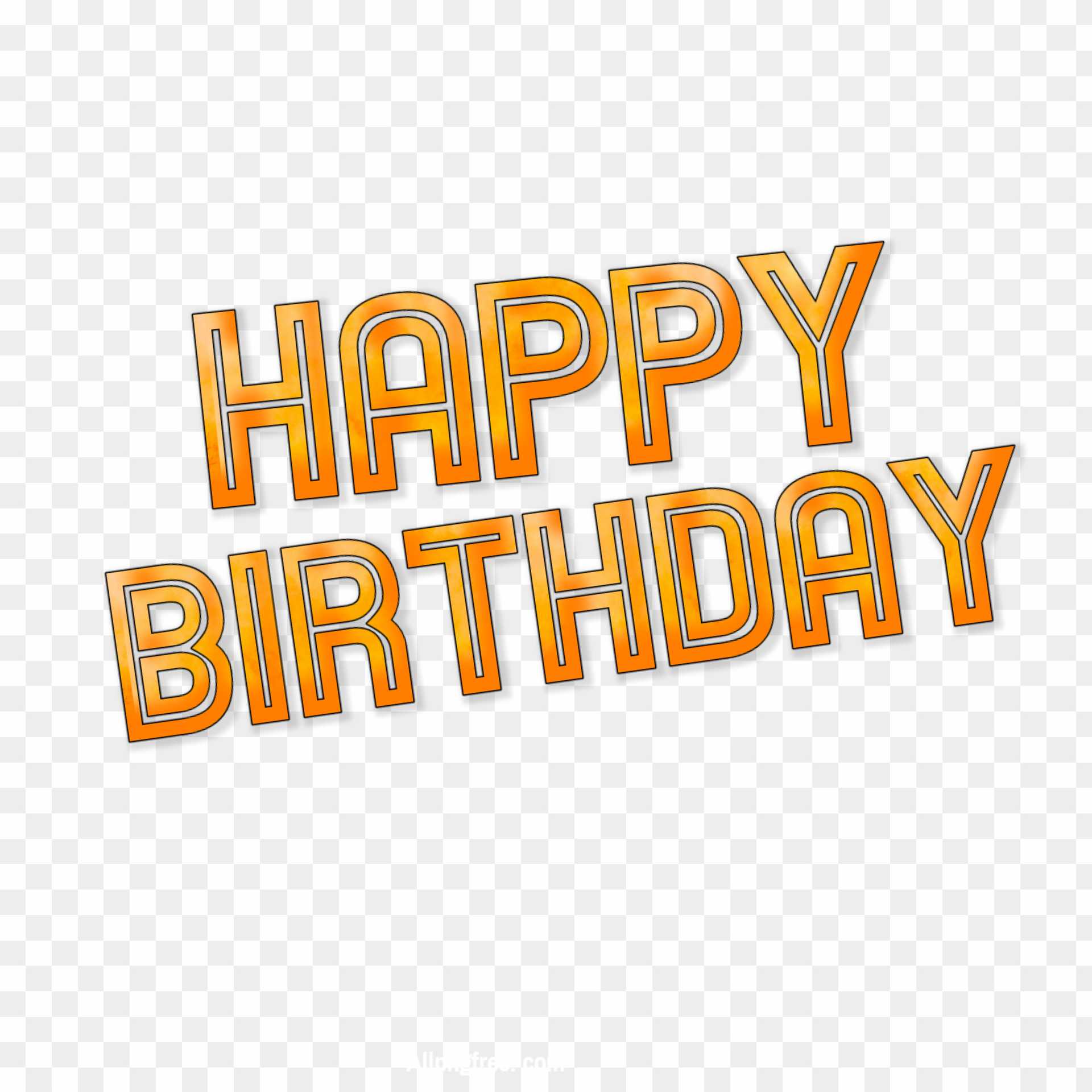 Stylist happy birthday text PNG images download 