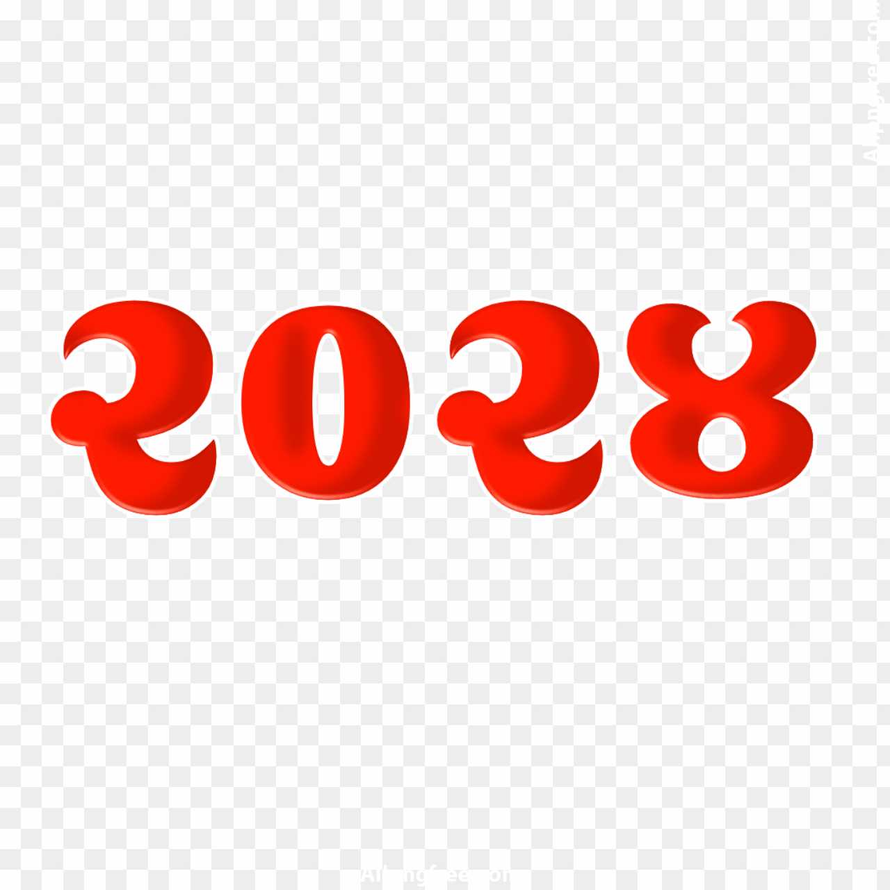 2024 in hindi number text PNG