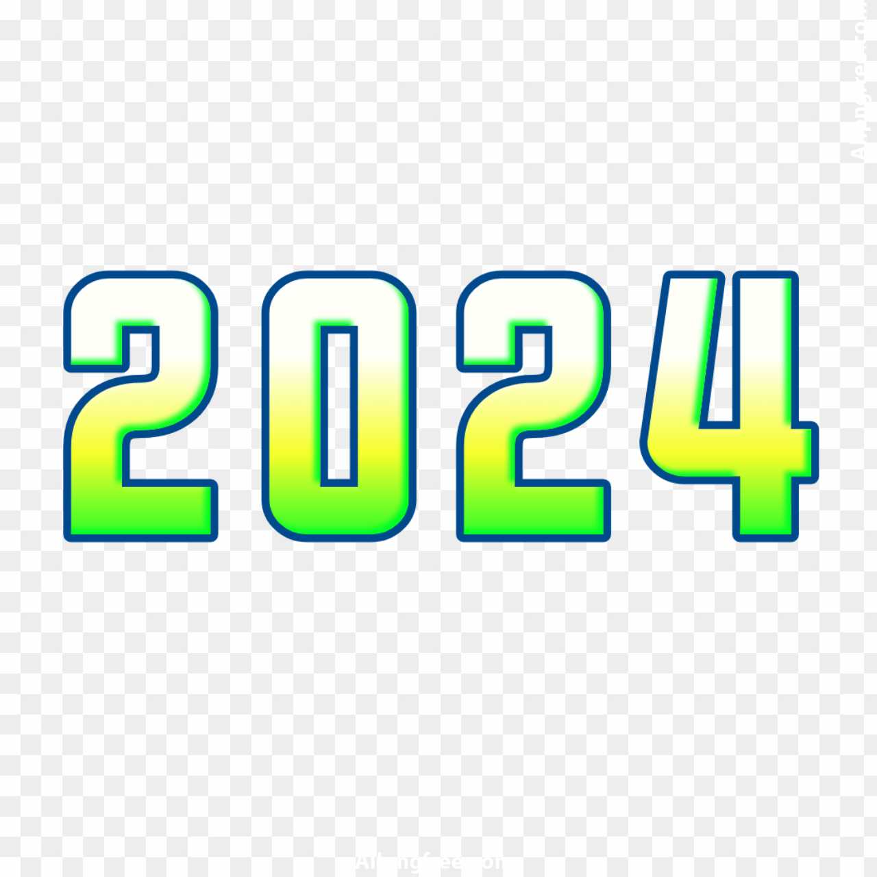 2024 number text PNG images download