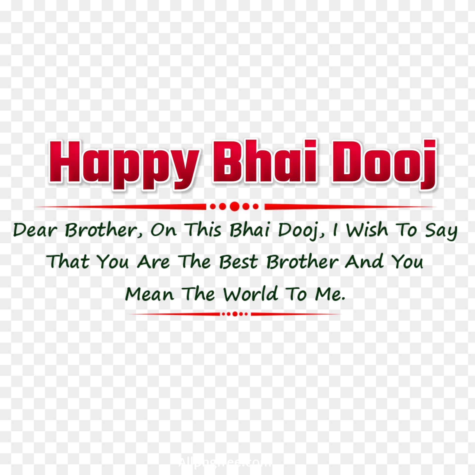 Bhai dooj quotes in English png images 