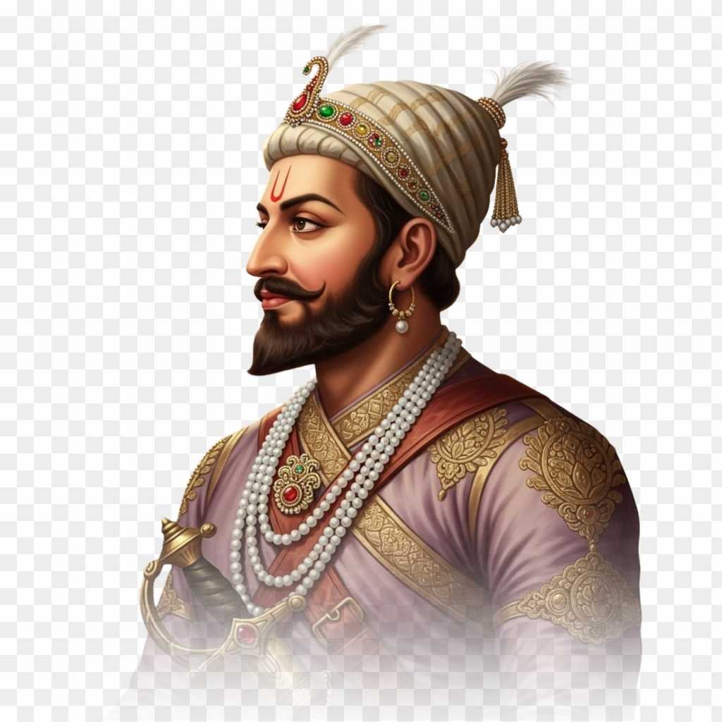 Chhatrapati Shivaji Maharaj Side Profile PNG | Royal HD Portrait Download