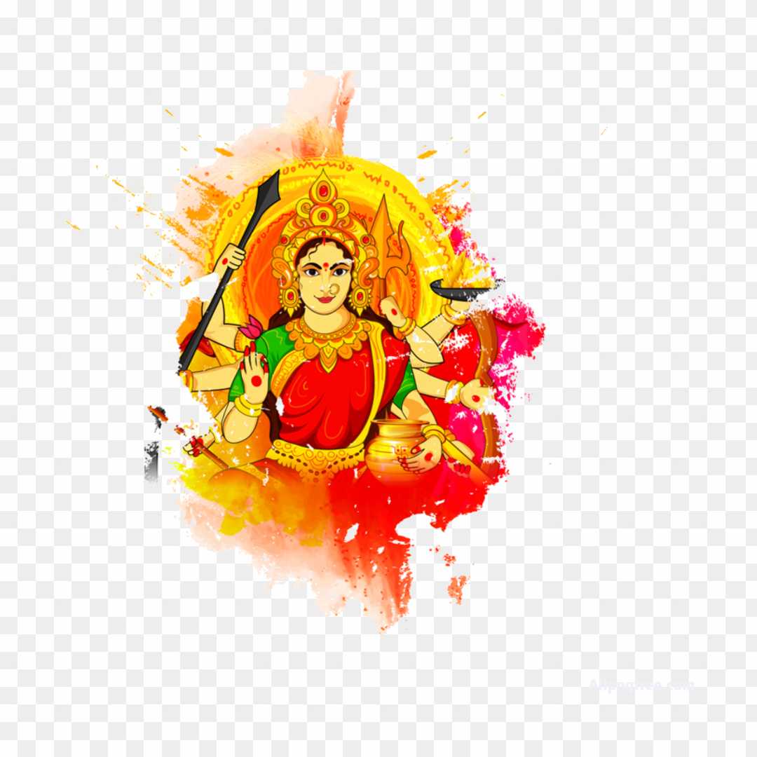 Durga Puja Kali Durga Ashtami Hinduism, Durga Maa, culture, textile, smiley  png | PNGWing