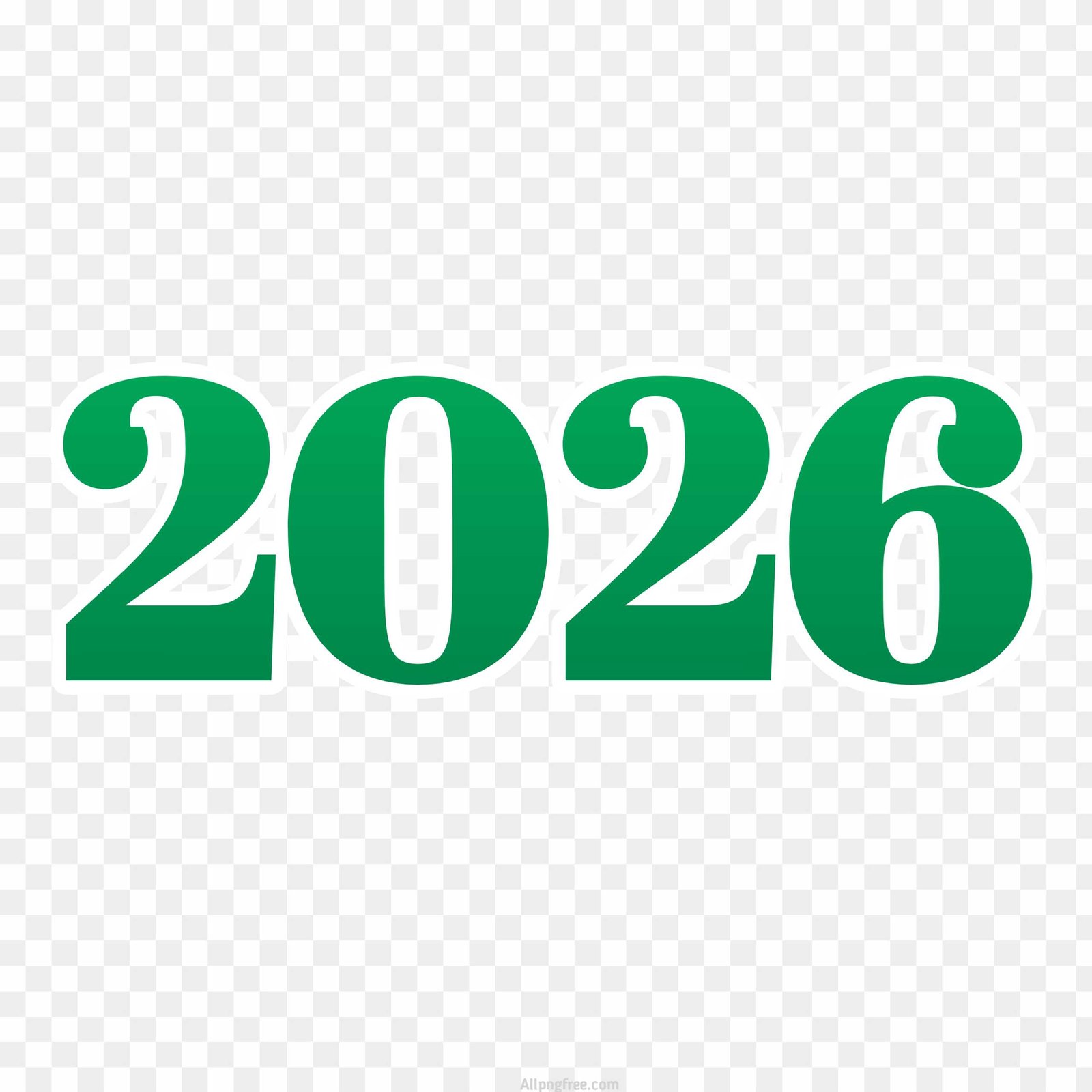 Green 2026 PNG Image | Happy New Year 2020 editing 