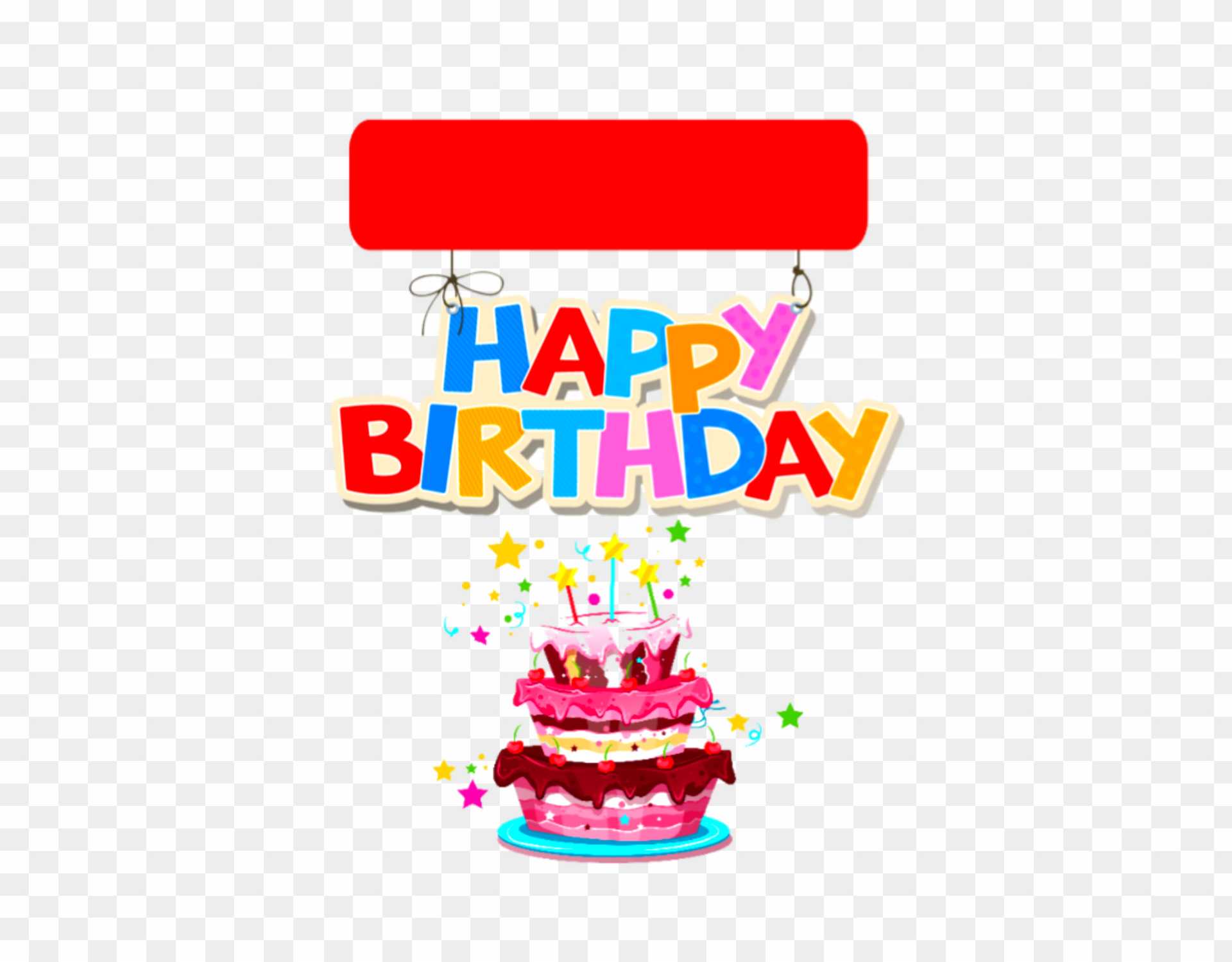 Happy birthday with date box png images