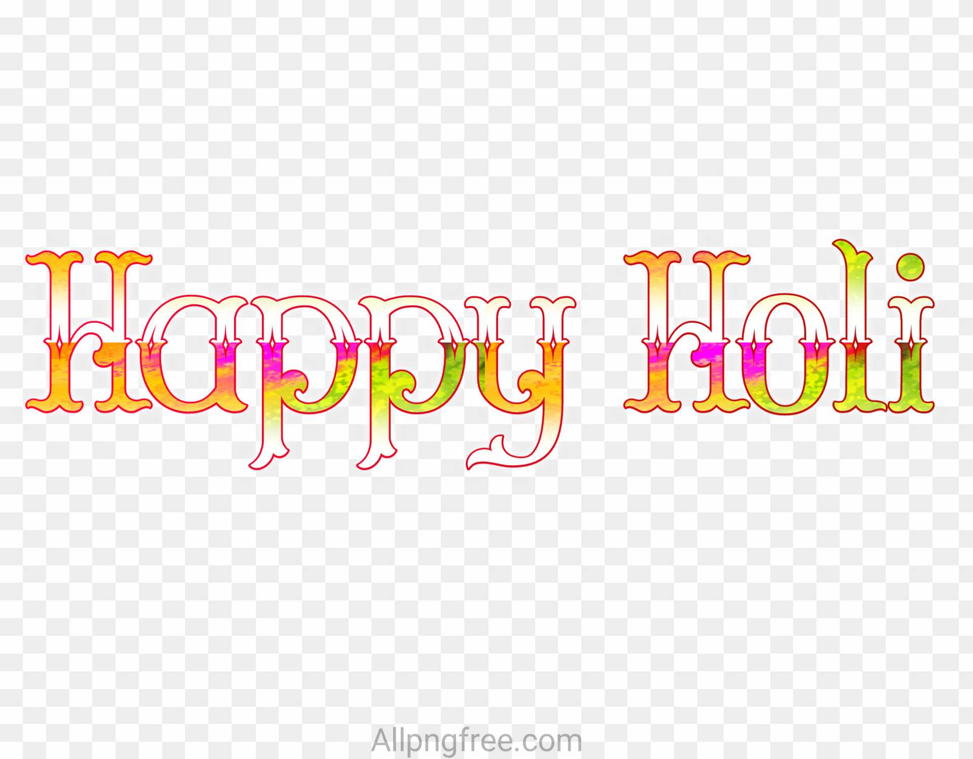 Happy holi text png