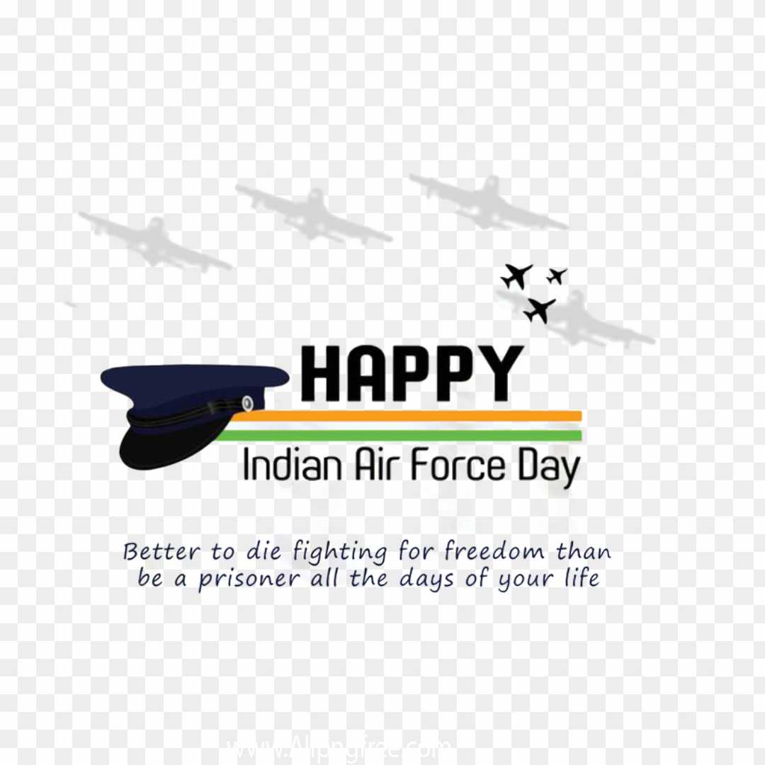 Happy Indian Air force Day png download 