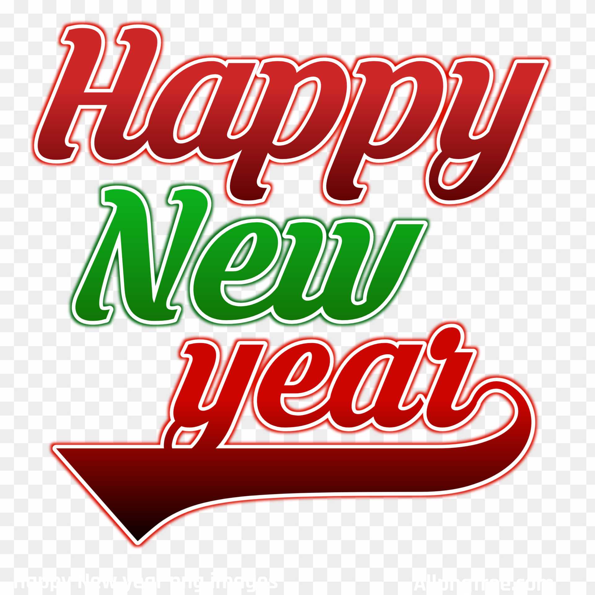 Happy New year png transparent image 