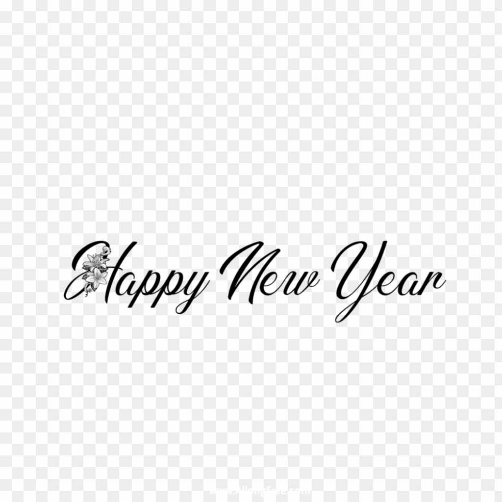 Happy New year text png images 