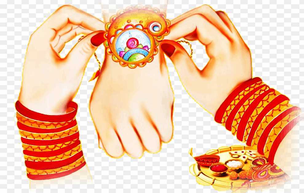 Happy Raksha Bandh hand png images 