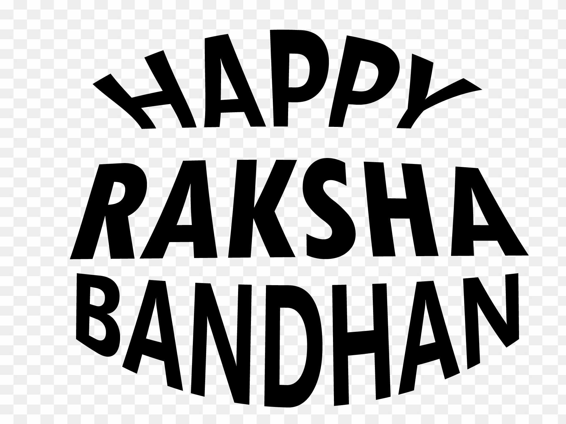 Happy Raksha Bandhan Text Png transparent image download 