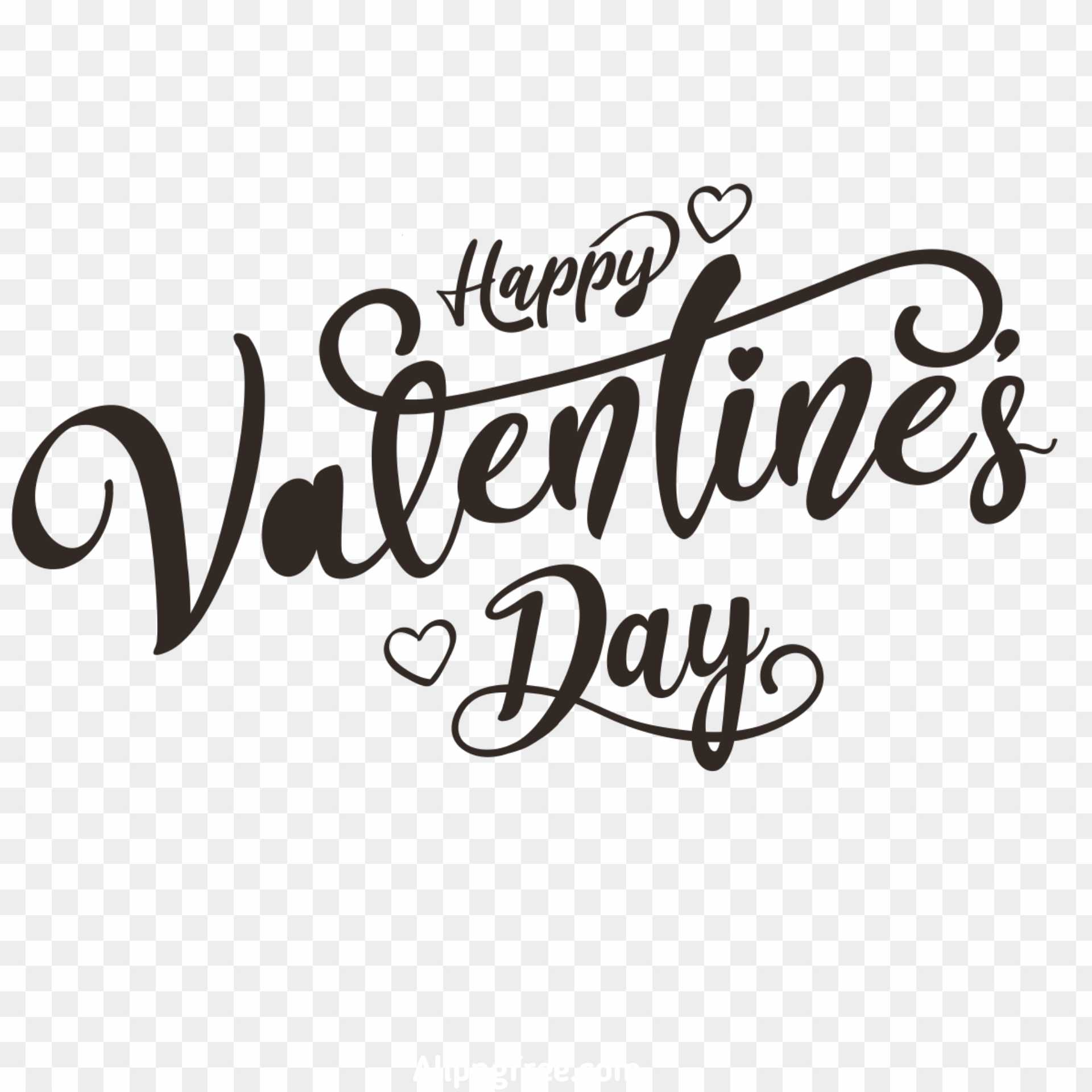Happy valentine Day text PNG images