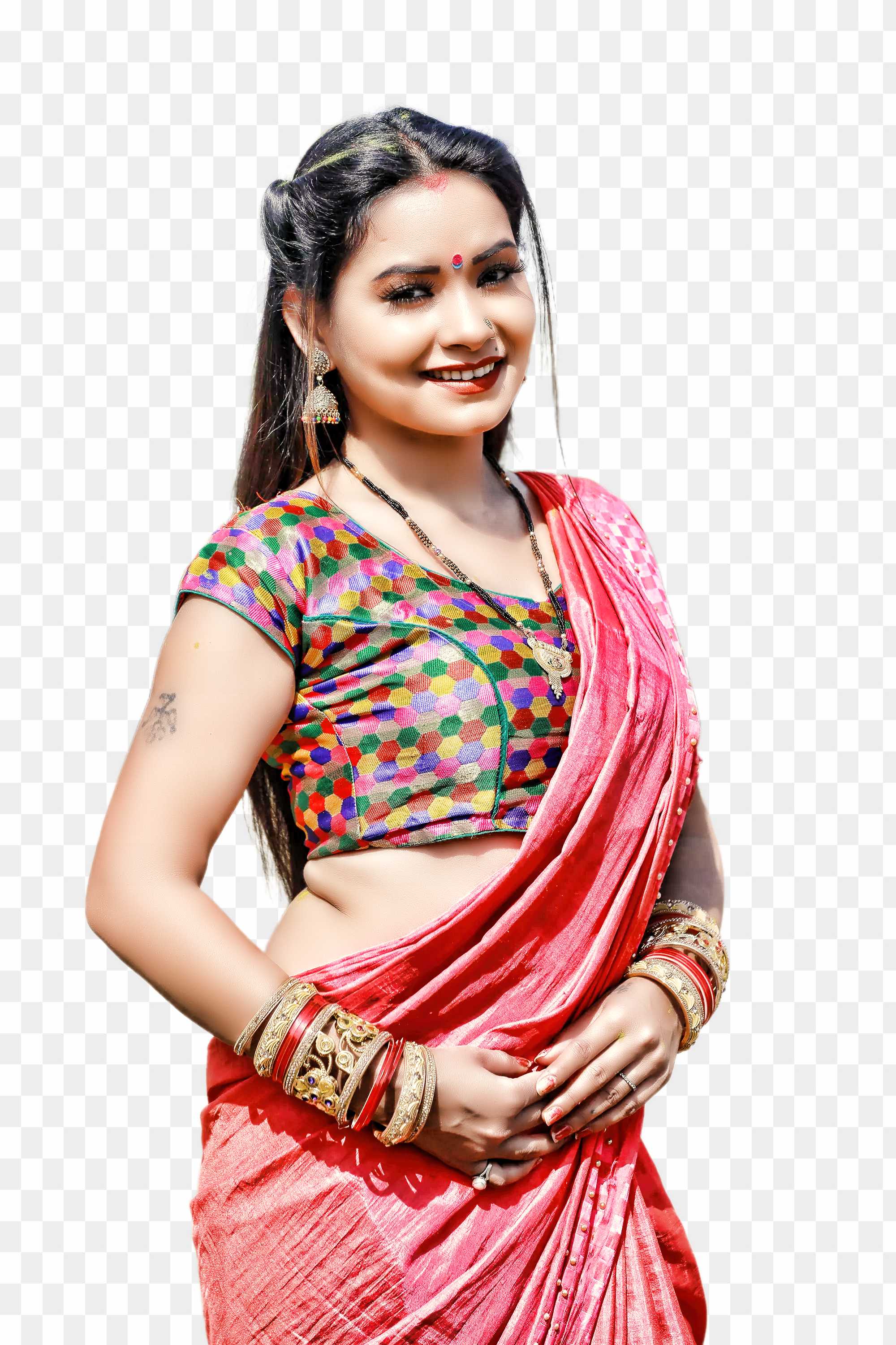 Indian girl full HD PNG transparent image Download