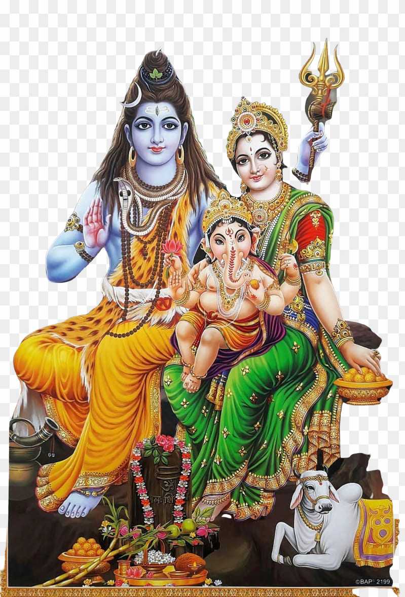 Lord Shiva Parvati and Ganesh hd Png images 