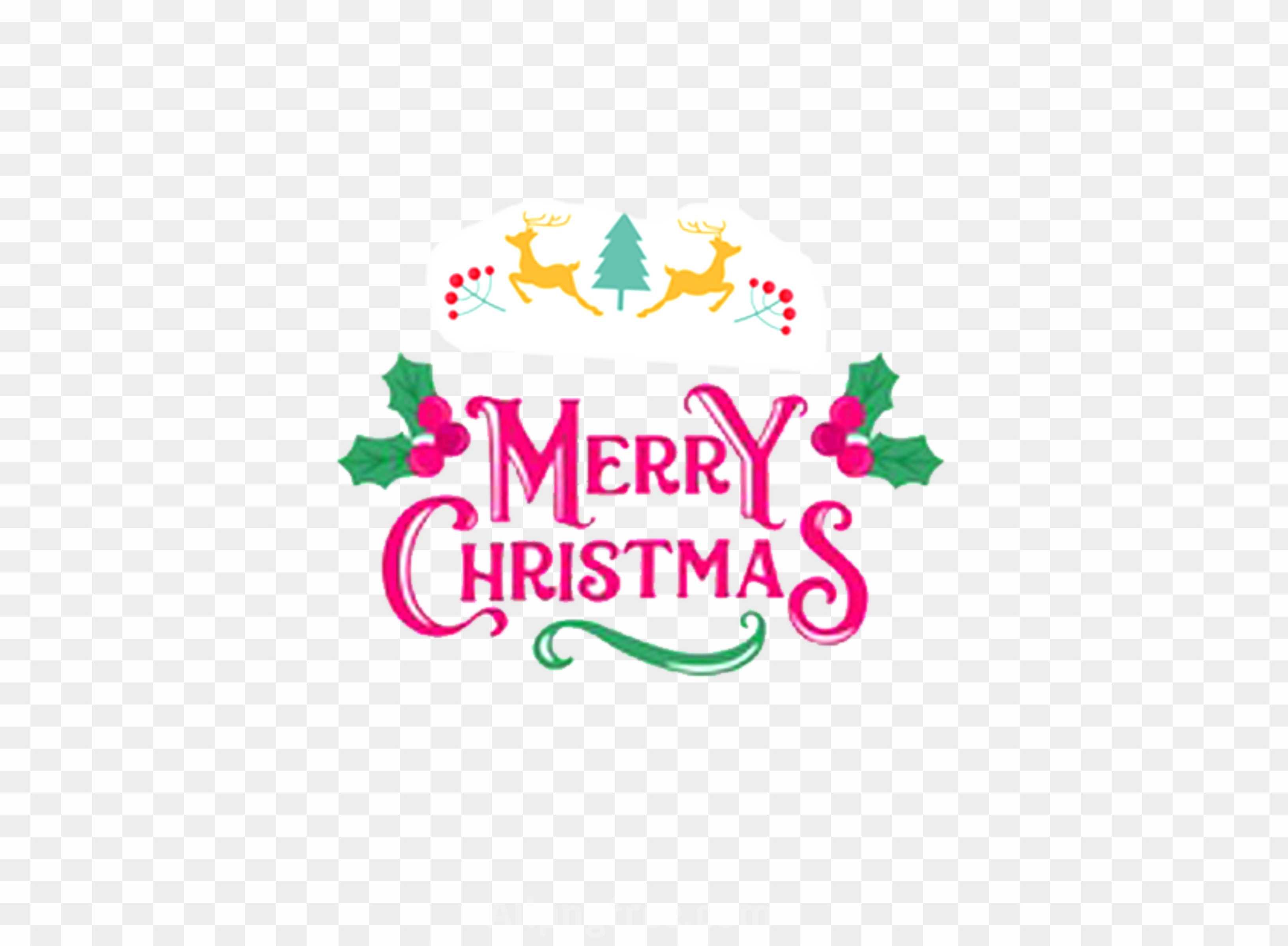 Merry Christmas font png images