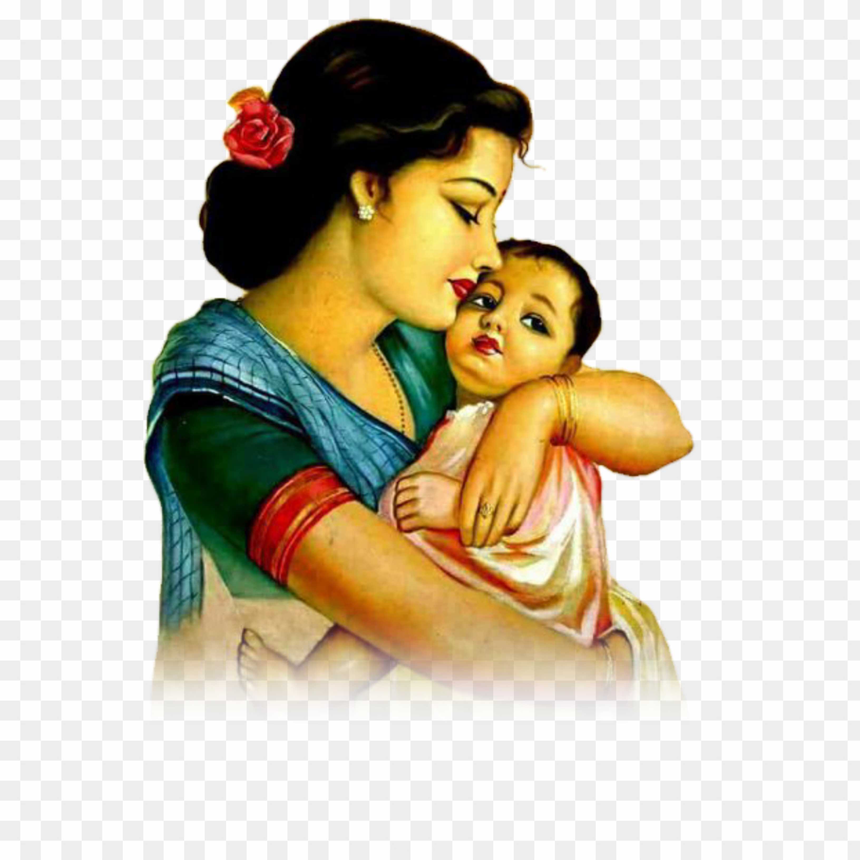 Mother son Jitiya Vrat png images 