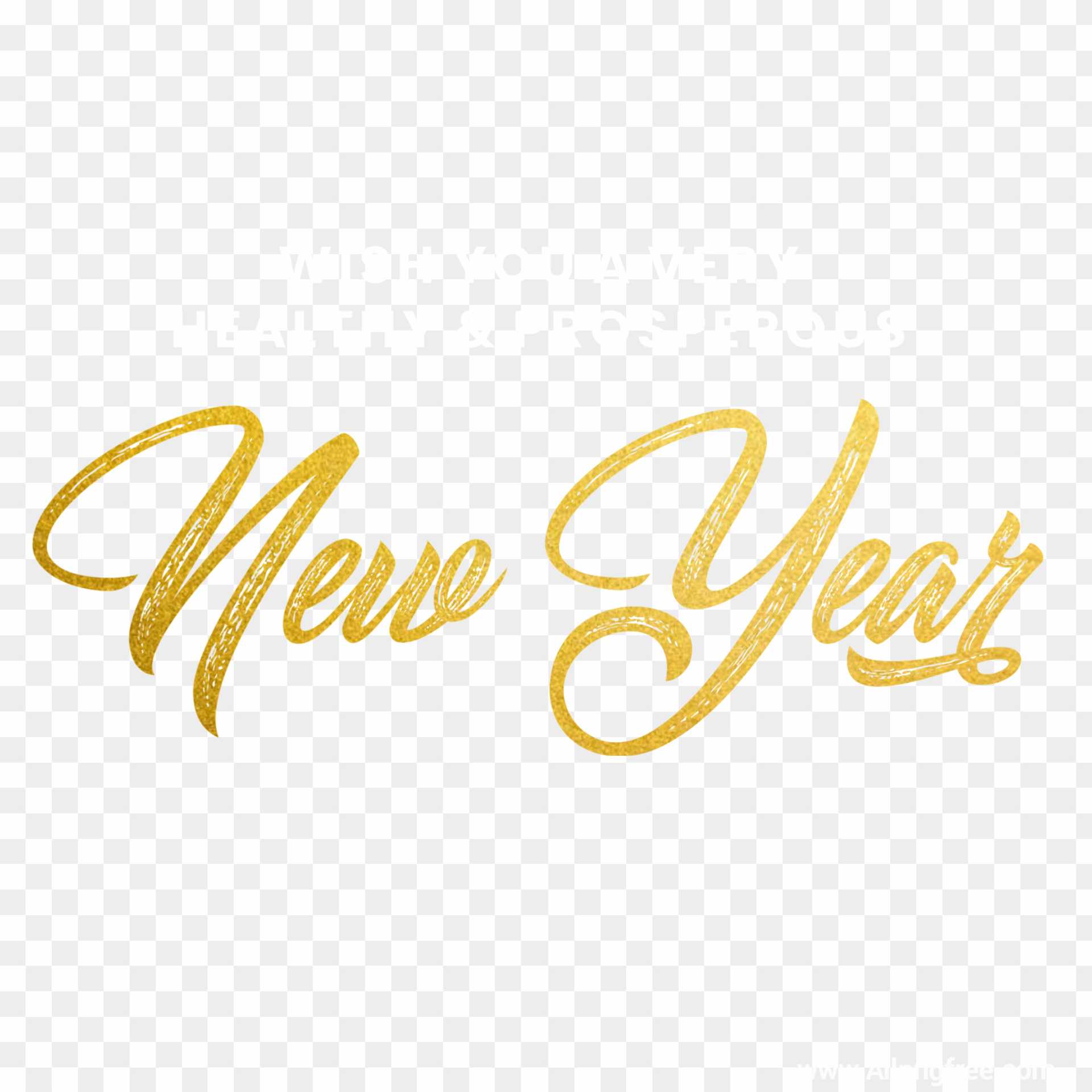 New year text PNG images