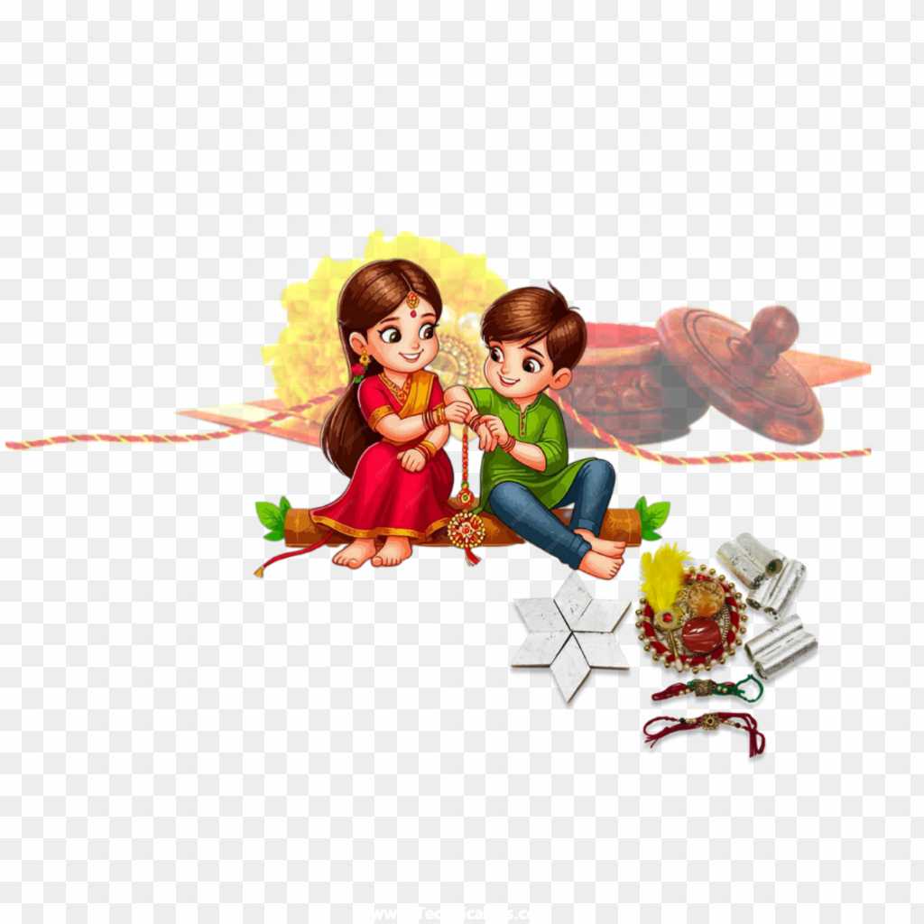 Raksha Bandhan 4K PNG image download 