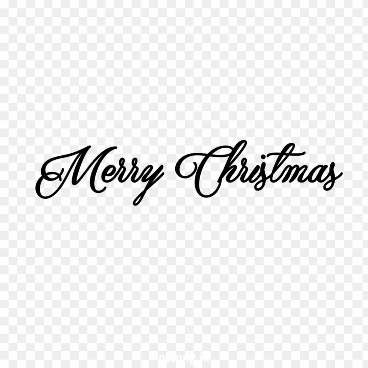 stylish Merry christmas text PNG transparent image 