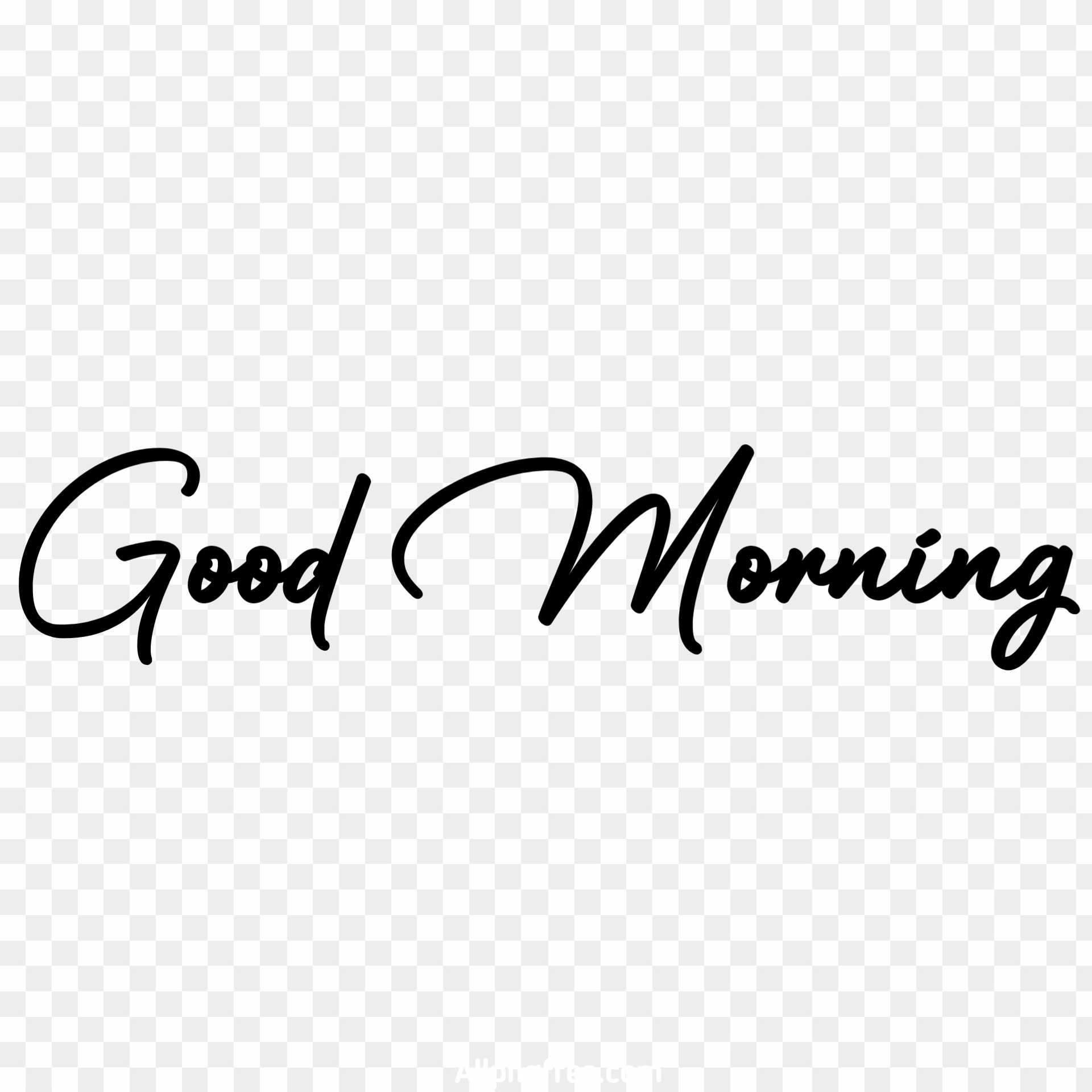 Stylist black good morning text png Download 