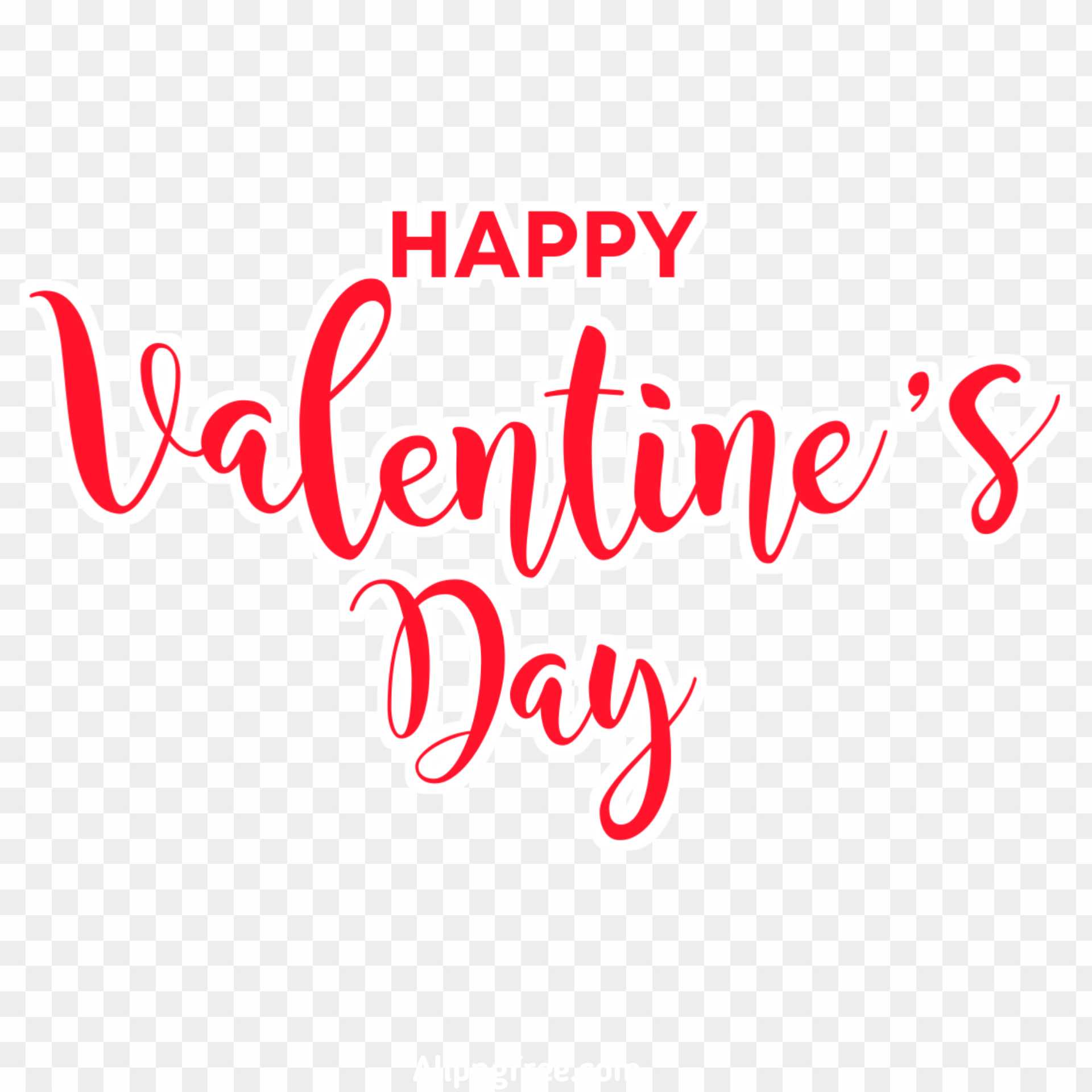 Valentine day text PNG download