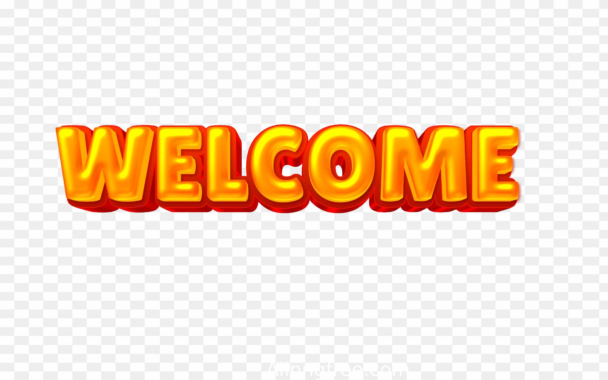 Welcome PNG text