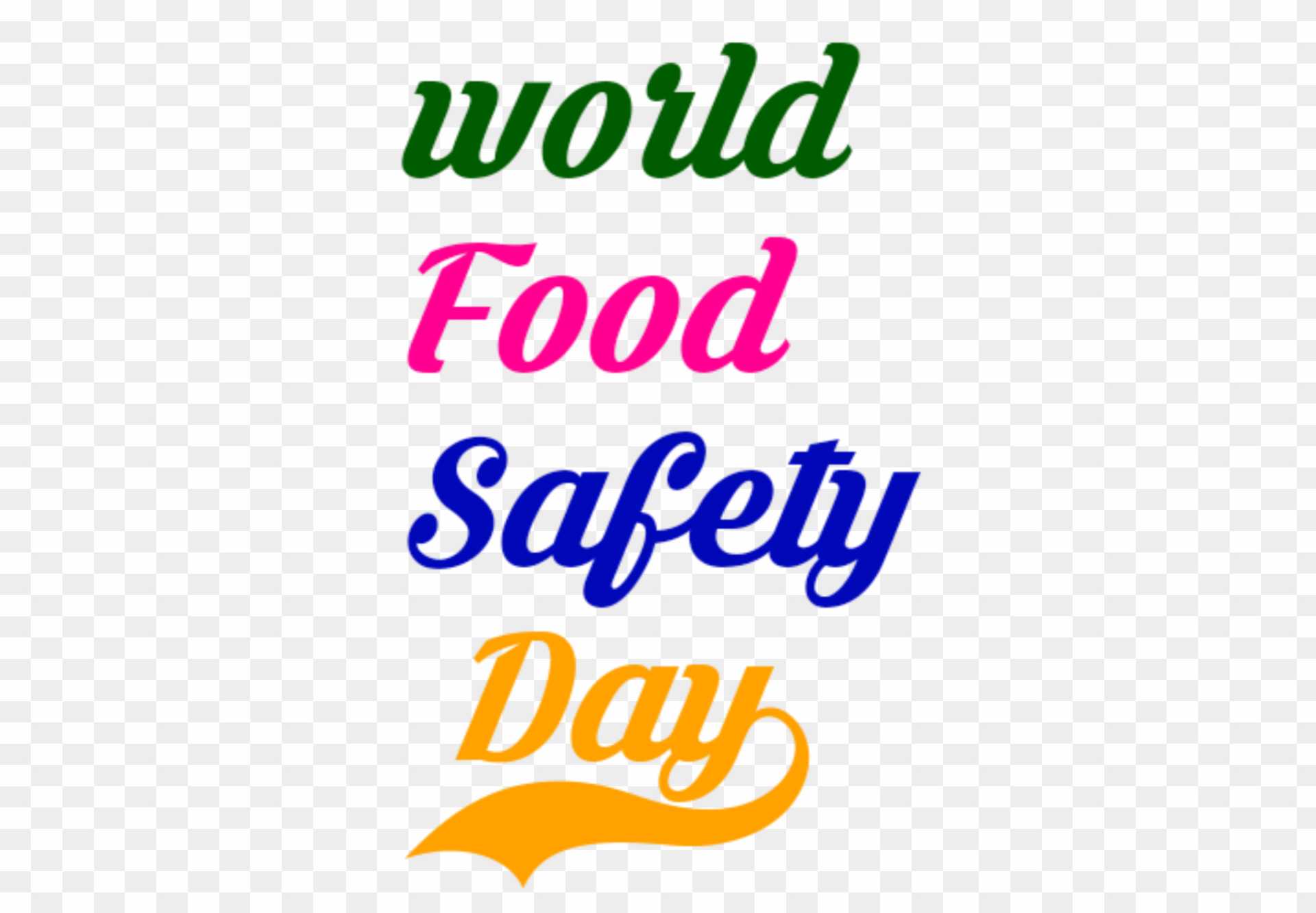 world food safety Day text png images