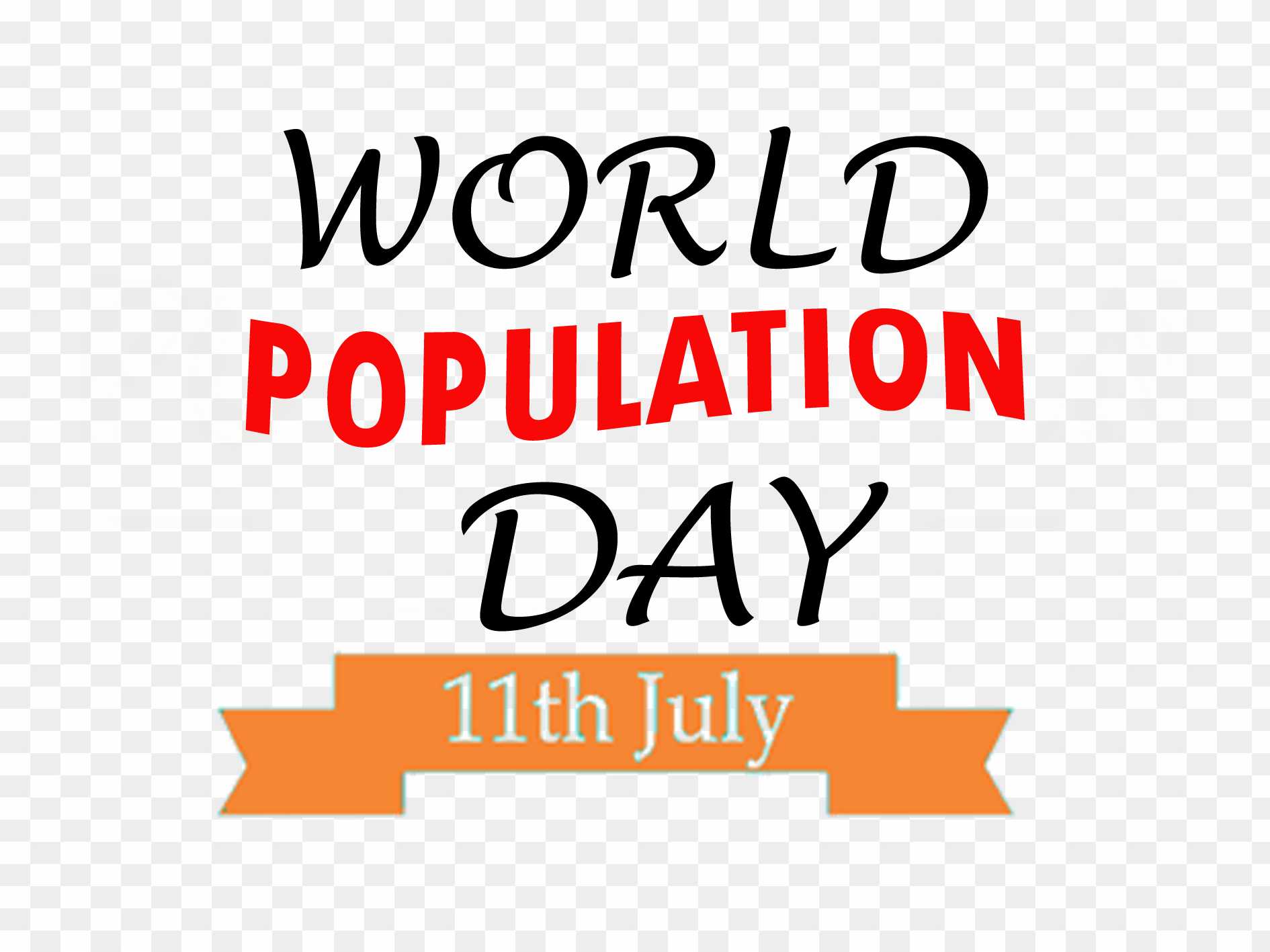 World population Day 11 July png images download 