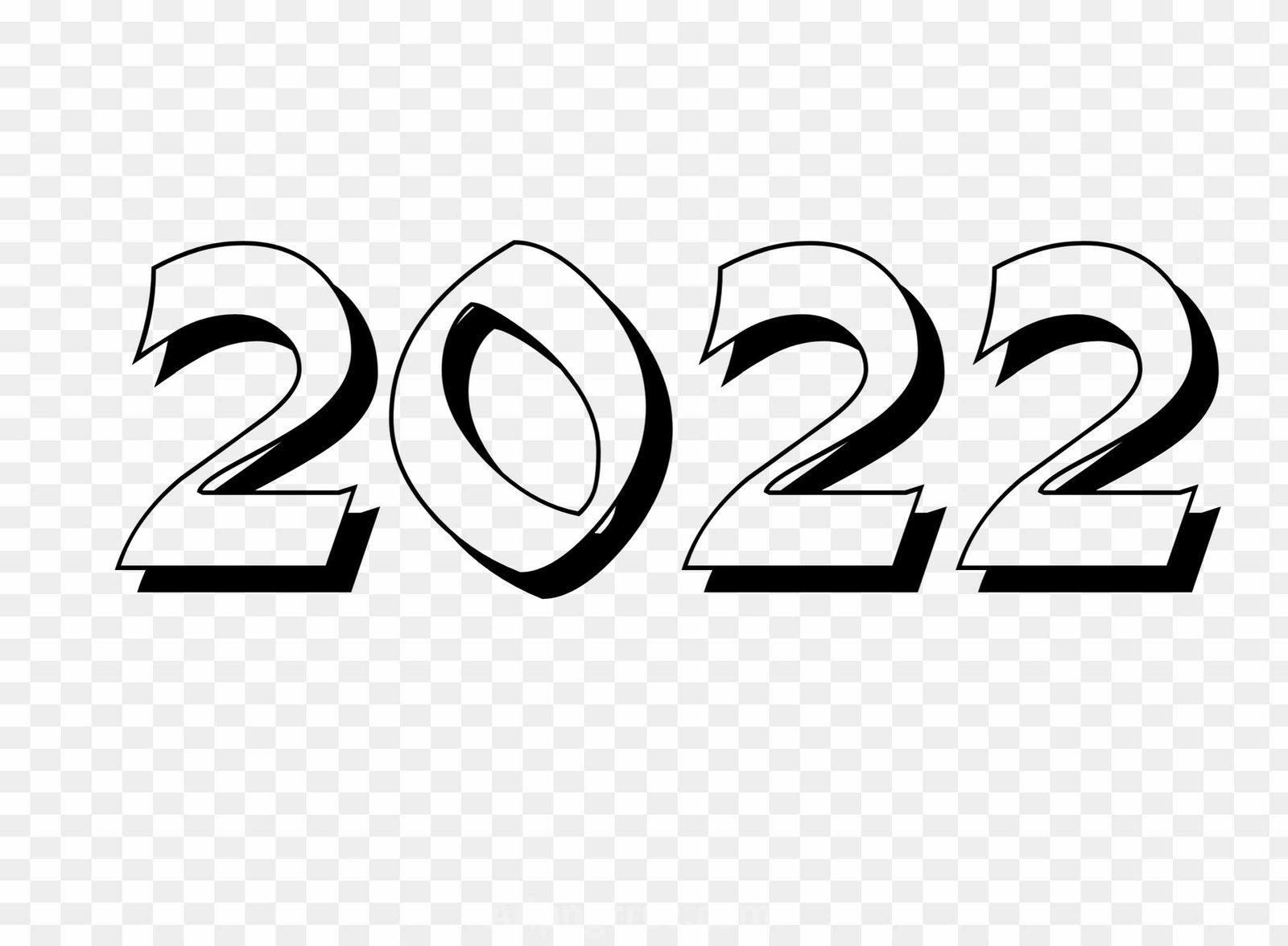 2022 text font png