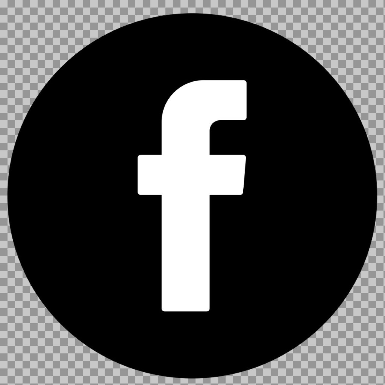 Facebook Logo White Icon PNG Transparent Background