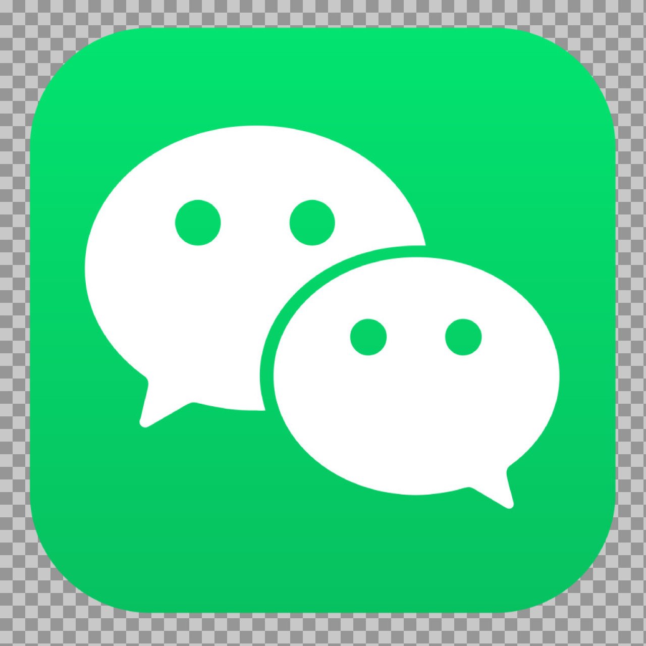 WeChat App Icon PNG Transparent Background