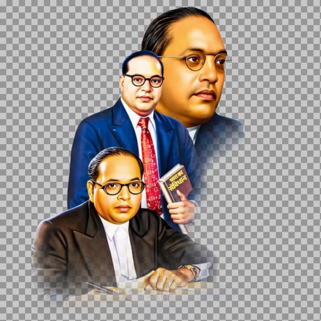 Dr. Ambedkar Collage PNG | HD Image for Jayanti & Posters