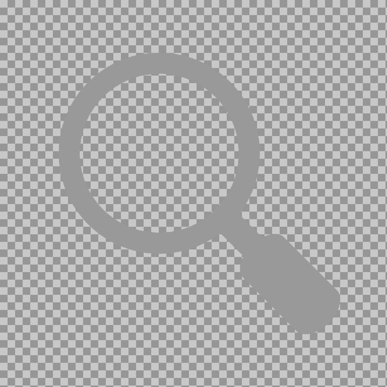 Grey Search Icon Download – Light Silver Magnifying Glass PNG HD Transparent
