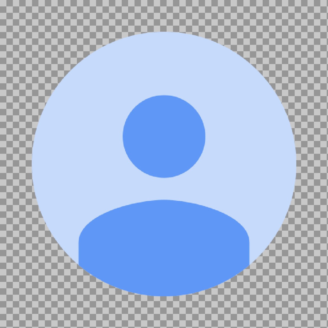 Default User Profile Icon PNG – Blue Avatar Placeholder Image