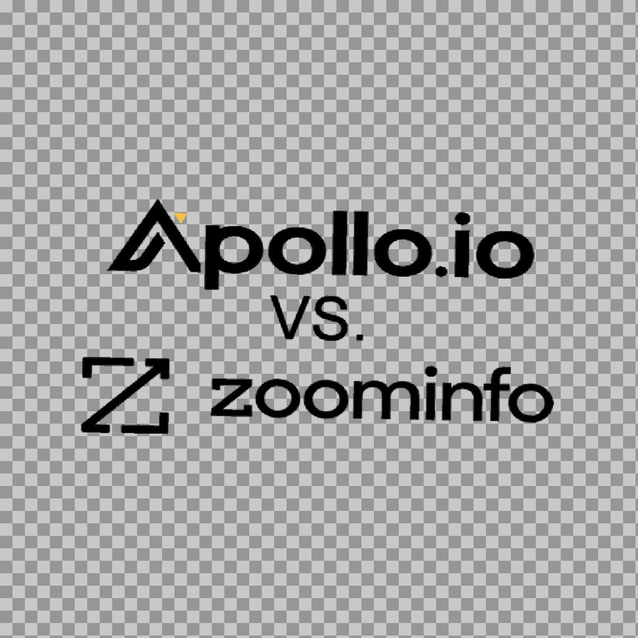 Apollo.io vs ZoomInfo PNG | B2B Sales Intelligence Tools Comparison