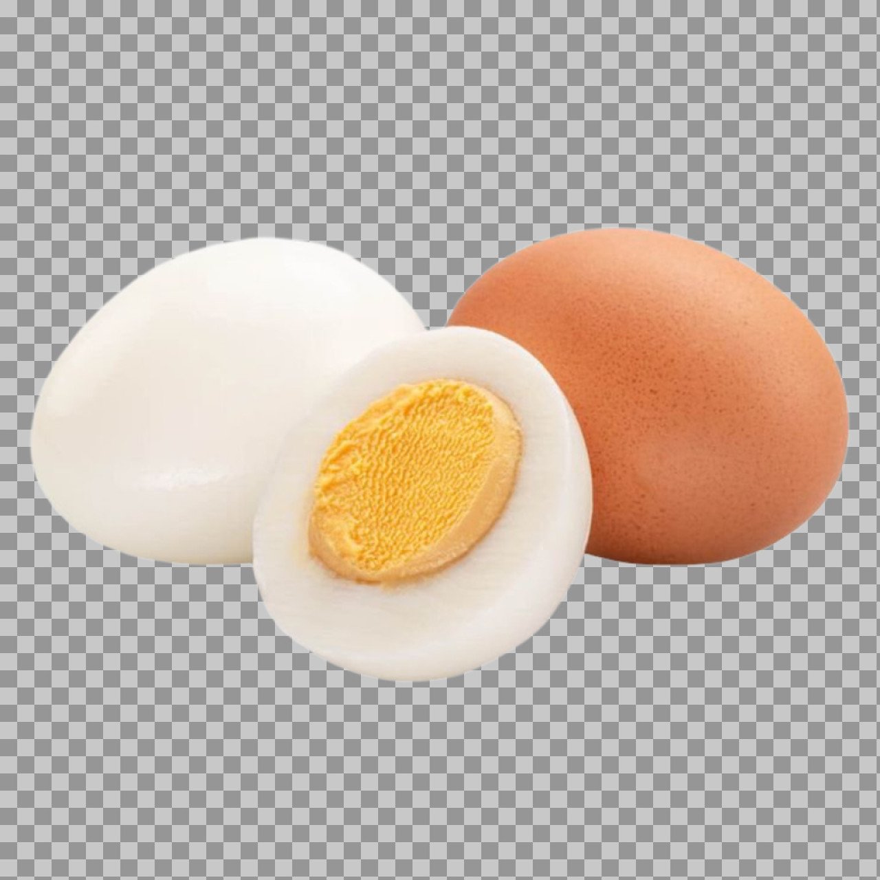 Boiled Eggs PNG | Brown & White Hard Boiled Egg Transparent Image
