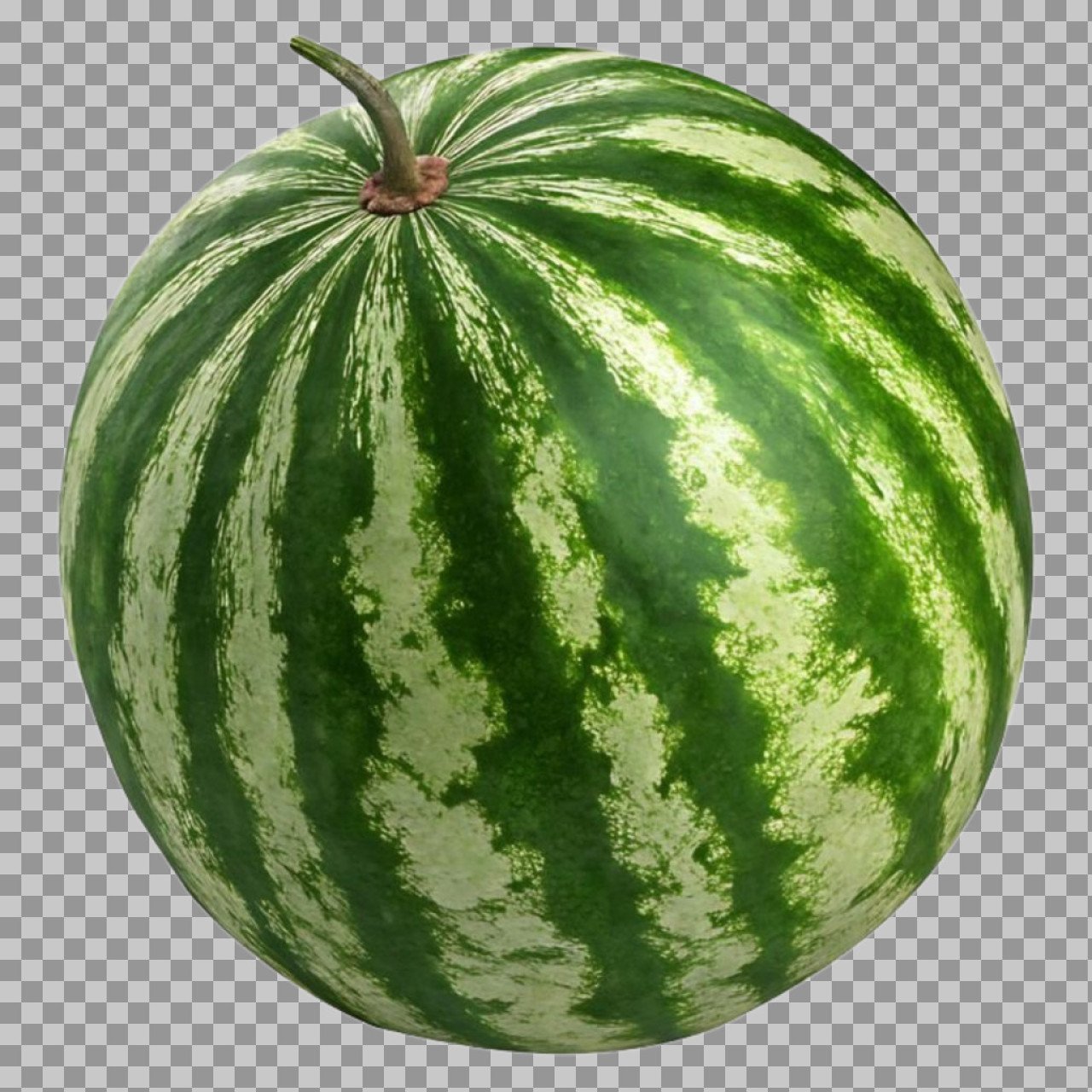 Fresh Watermelon PNG | Whole Green Summer Fruit - Free Transparent Image