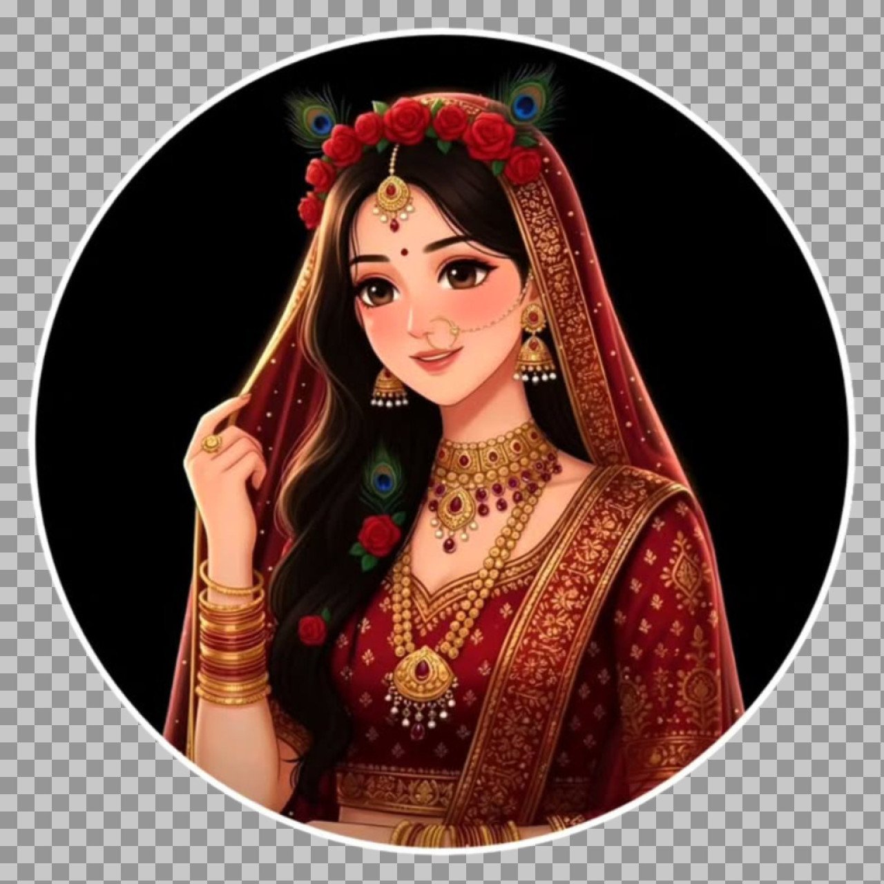 Indian Bride DP for WhatsApp & Instagram | Beautiful Dulhan Profile Picture HD