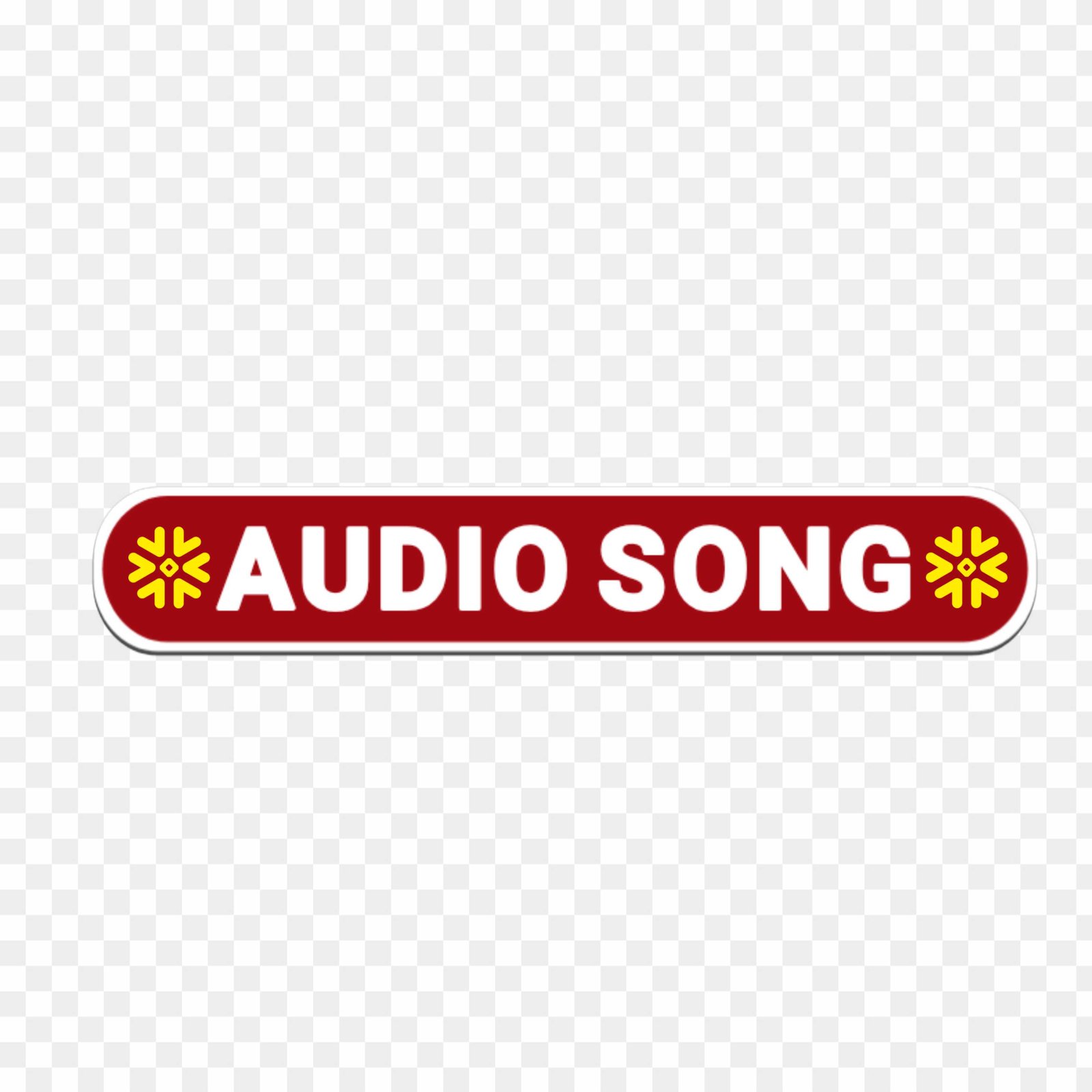 Audio song sticker PNG image download 