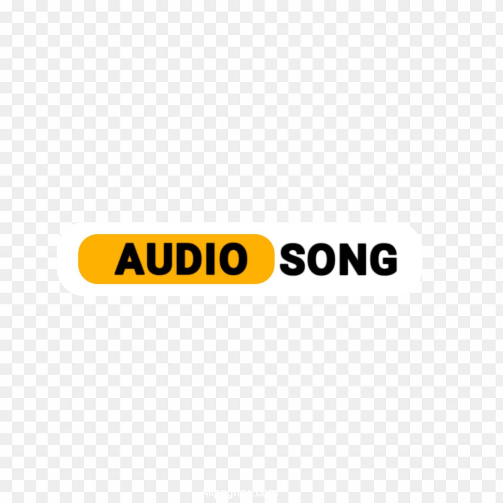 Audio song text PNG image