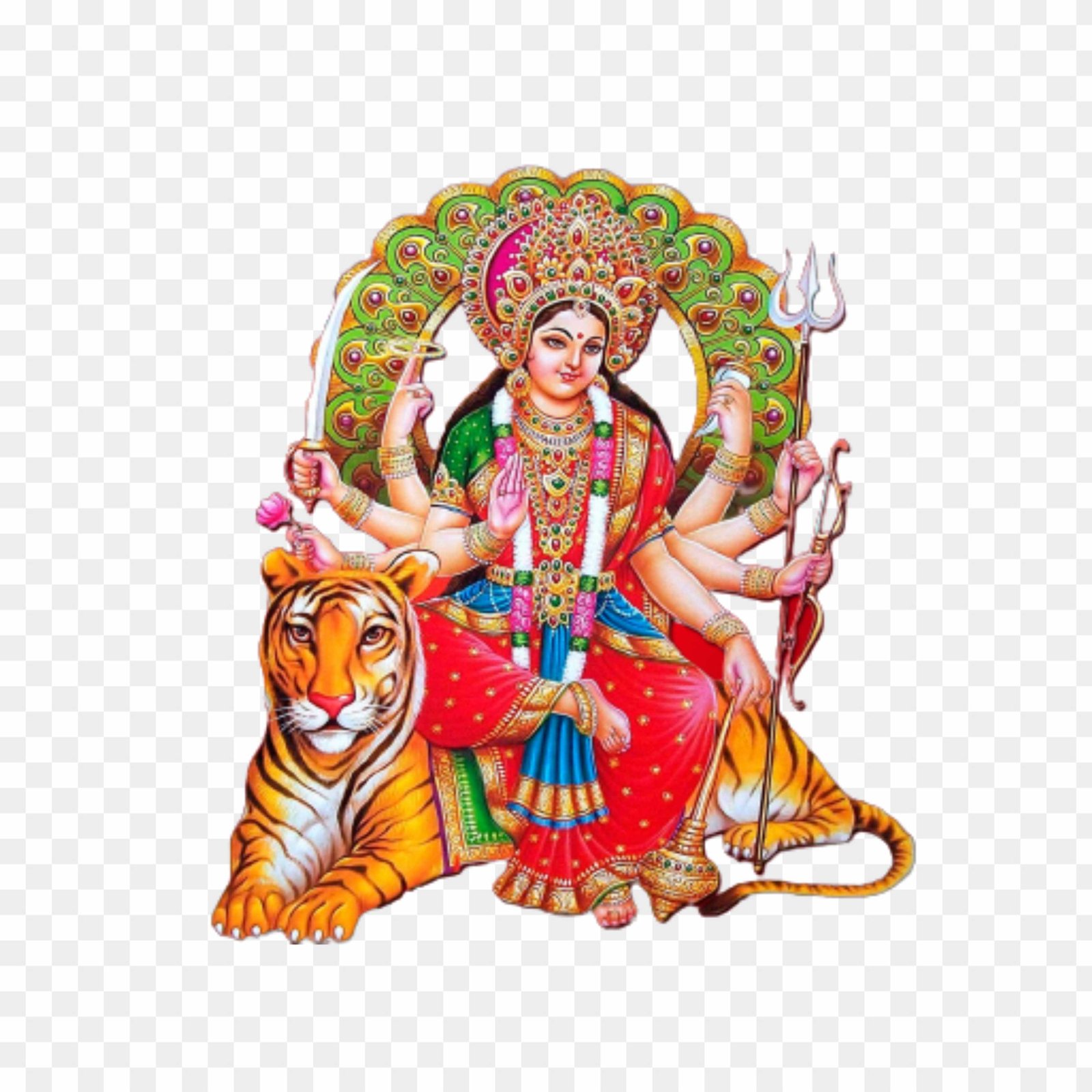 Durga Maa PNG transparent hd image 
