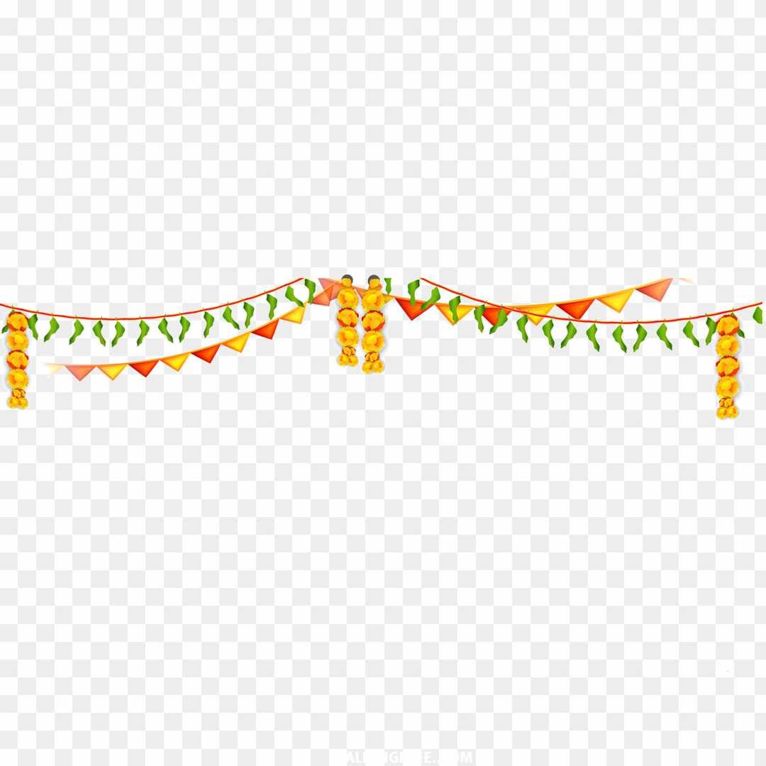 Flower jhalar decoration PNG images