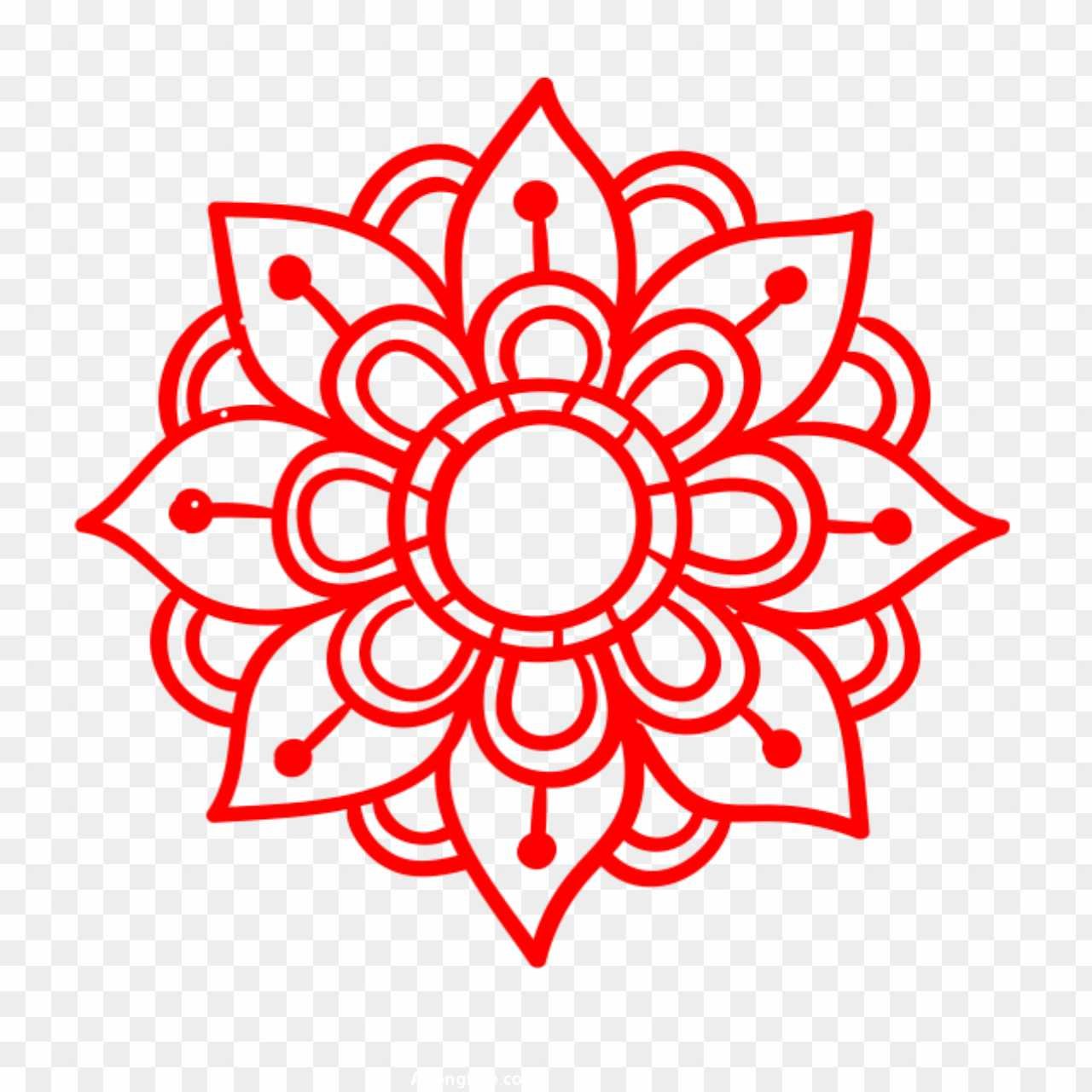 Flower mandala PNG transparent images download