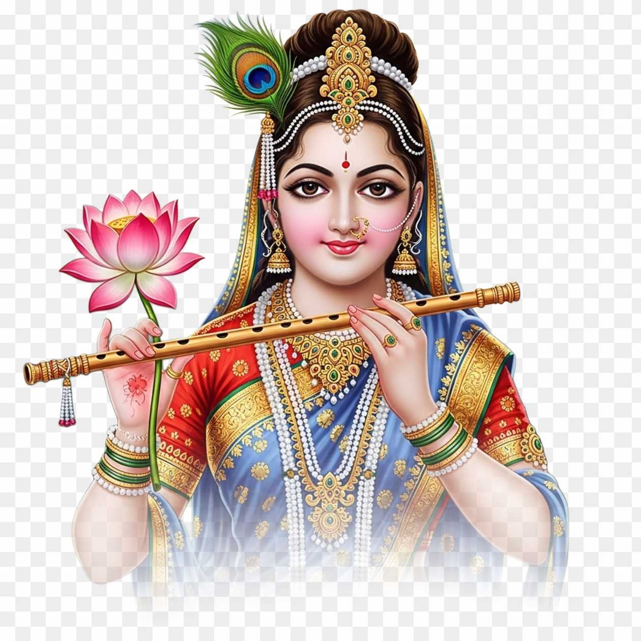 Goddess Radha PNG | Free Divine Image Download