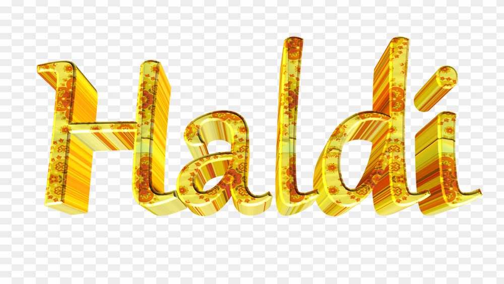 Haldi wedding card PNG images