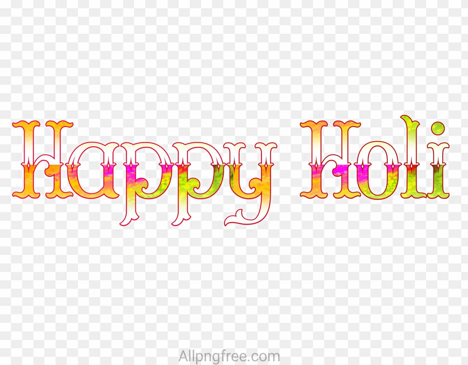 Happy holi text png