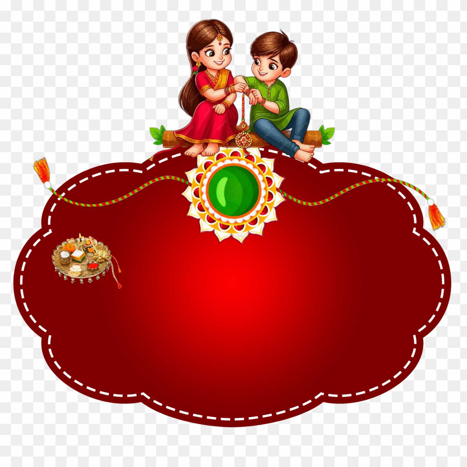 Happy Raksha Bandhan PNG image download 